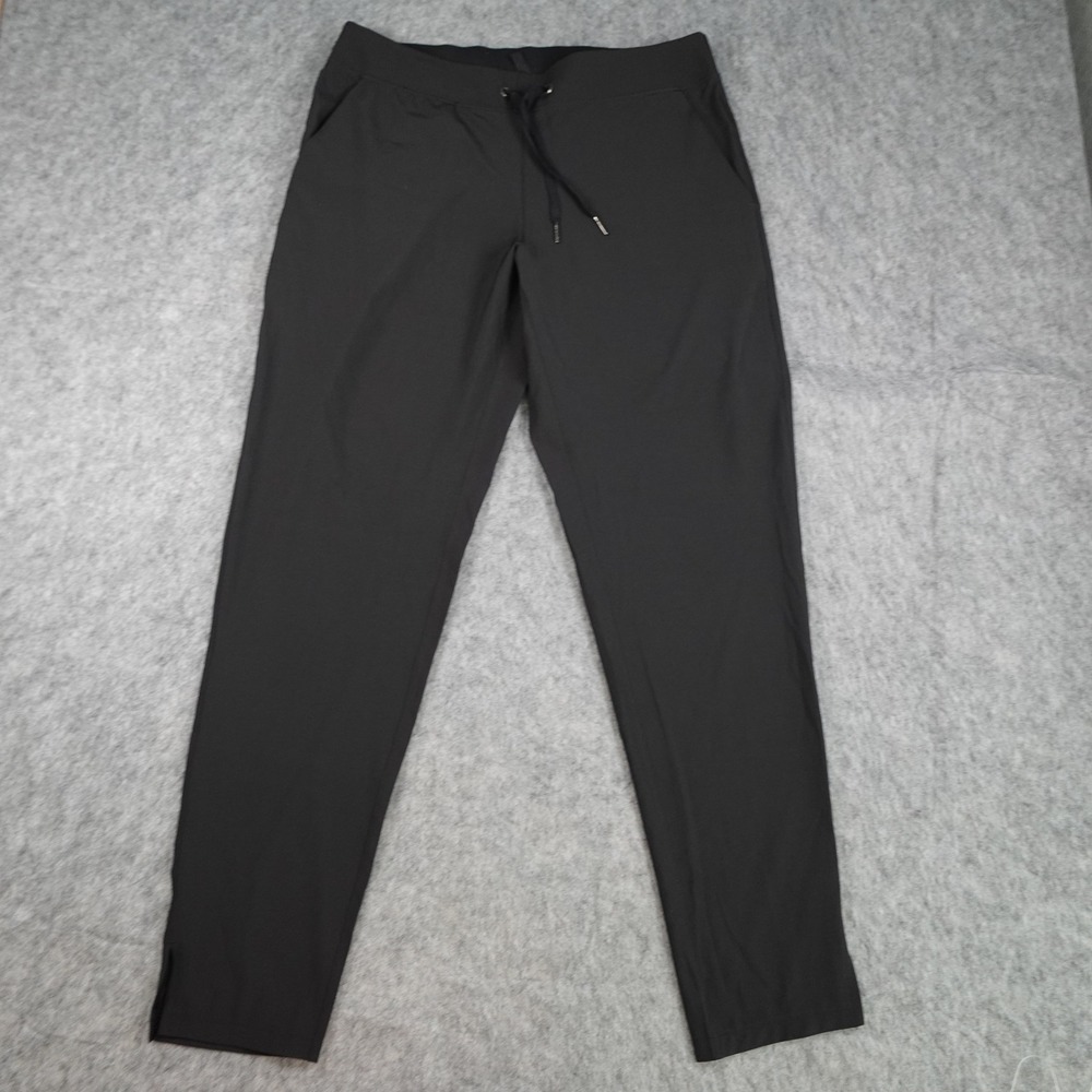 Gaiam Pant Womens Medium Black Drawstring Elastic Waist Tapered Leg TB0020HB